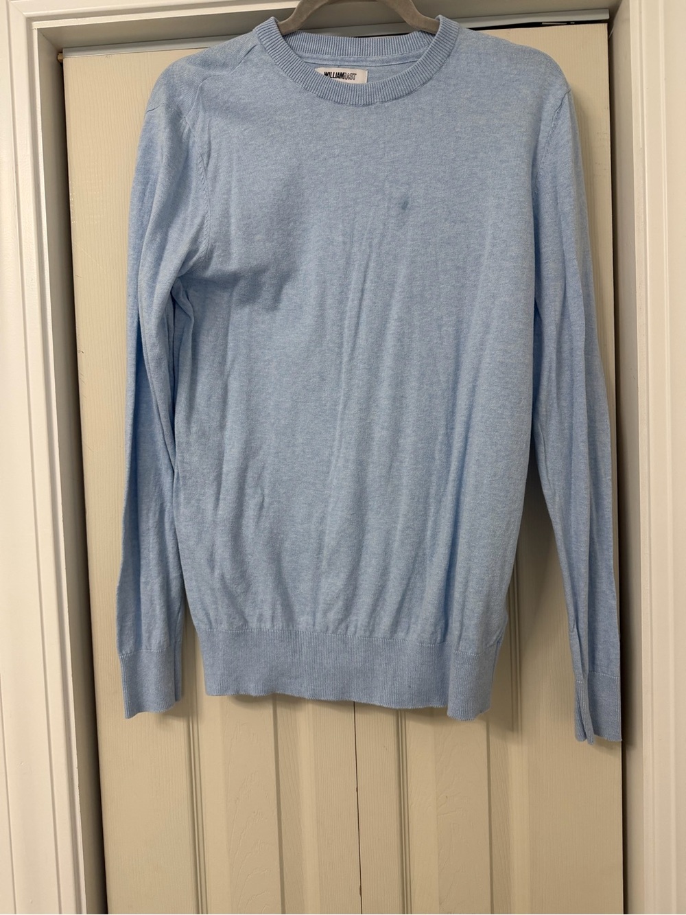 William Rast Light Blue Crewneck Sweater